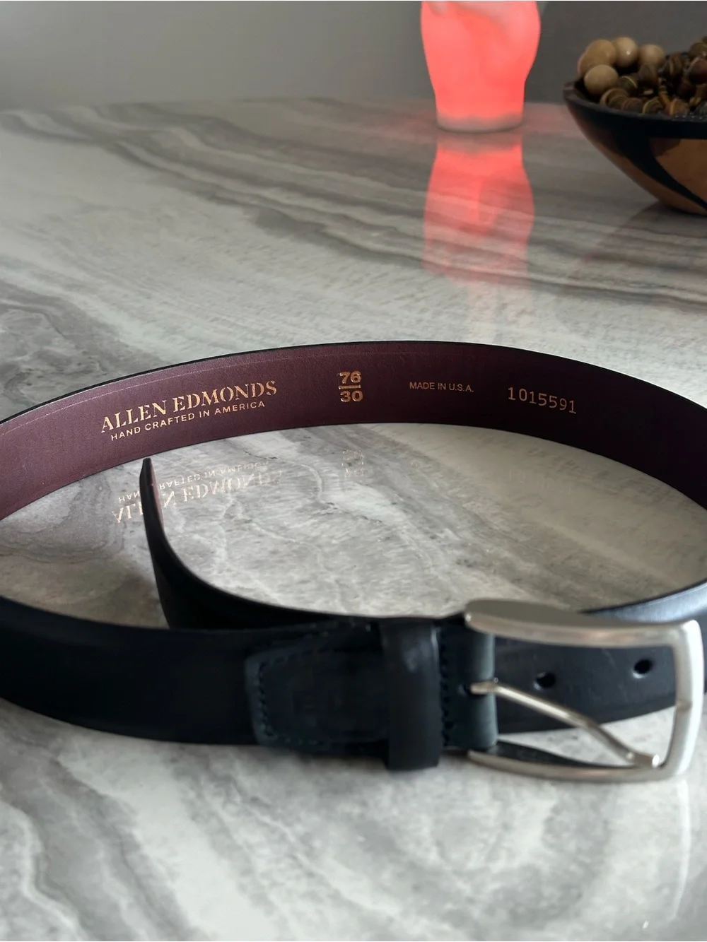 Allen Edmonds belt made